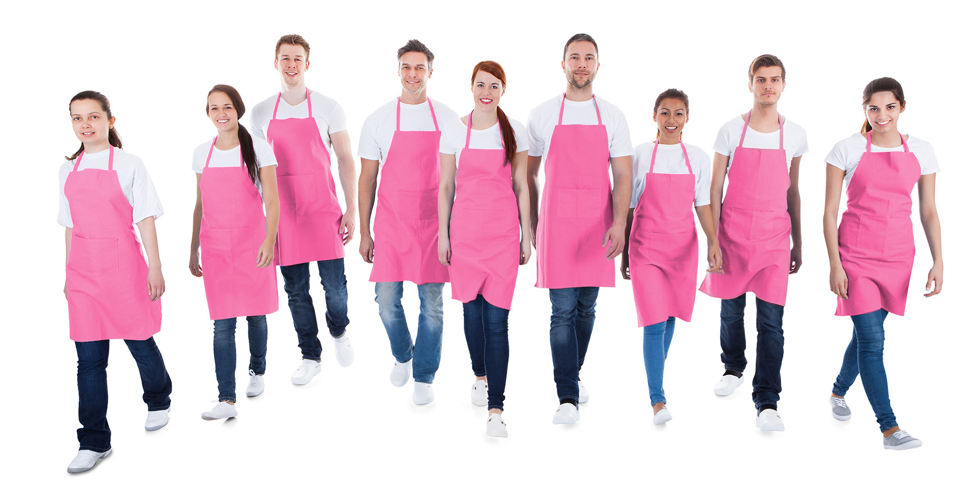 Group of people ready for work